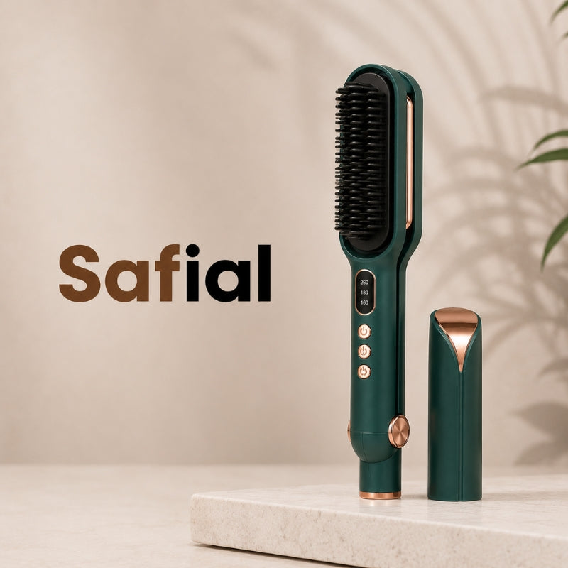 Cepillo plancha y ondulador 2 en 1 Safial